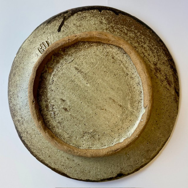 Underside of Mick Henry plate showing simple construction technique. Please contact.